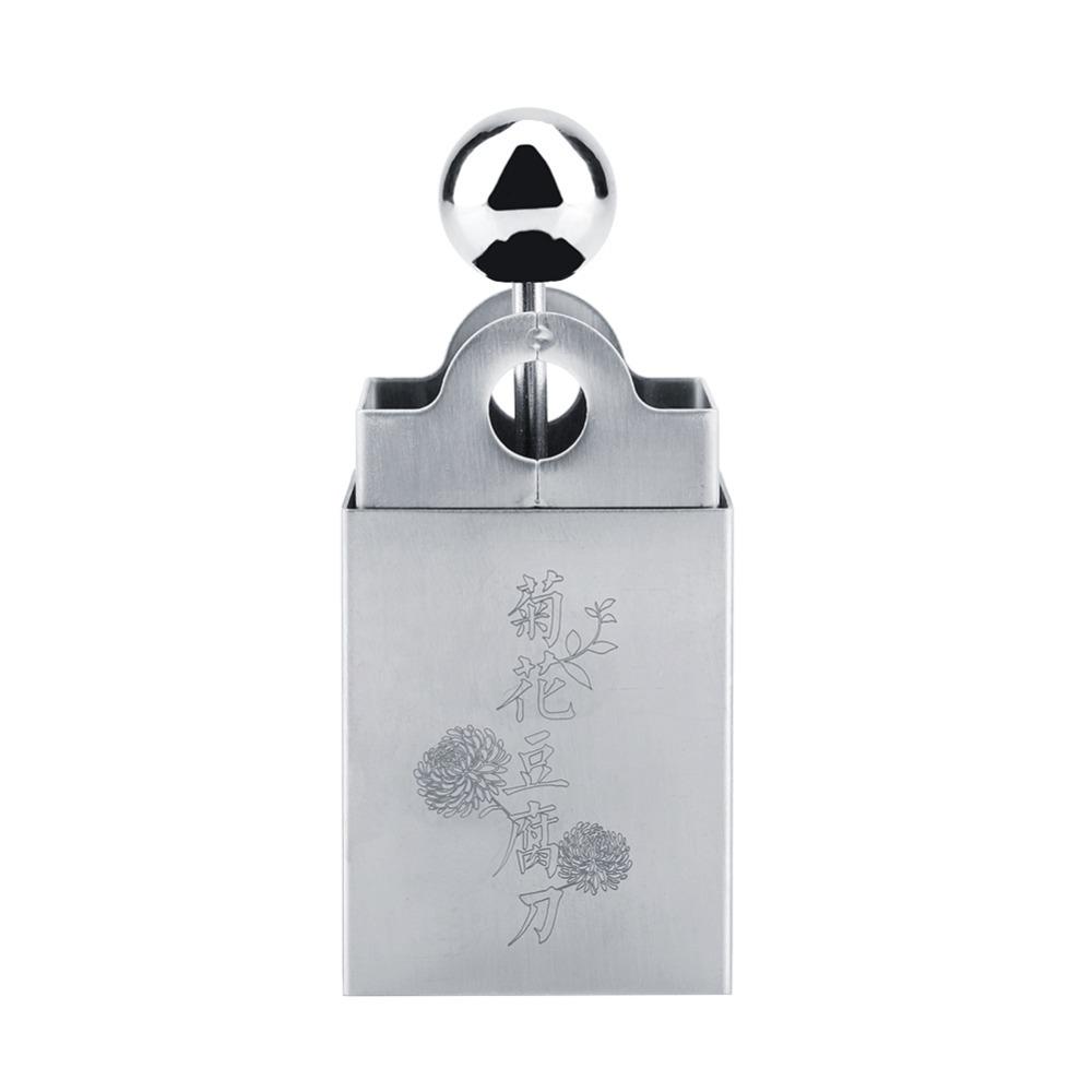 Square Shaped Tofu Cutting Tool Stainless Steel Tofu Pressing Mold Home Kitchen Cooking