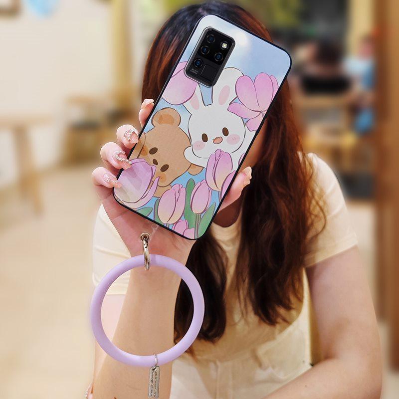 

Смешной Мягкий Чехол для Телефона Для Oukitel C21 Задняя Крышка Молодежный Креативный Защитный Однотонный Личность Браслет Милый Oukitel C21