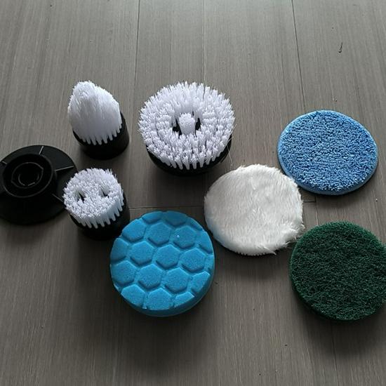 7-in-1 Cordless Electric Spin Scrubber with Retractable Long Handle.