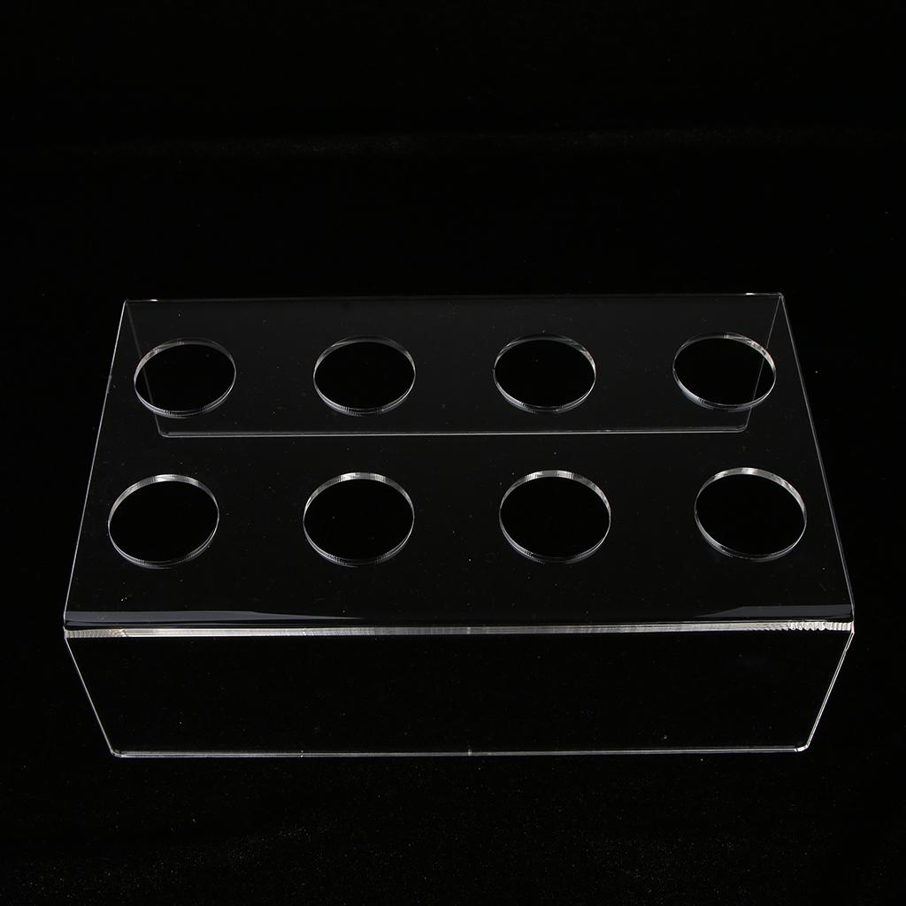 Heavy Duty 8 Holes Acrylic Stand Holder Ice Crisp Tube Cone Holder