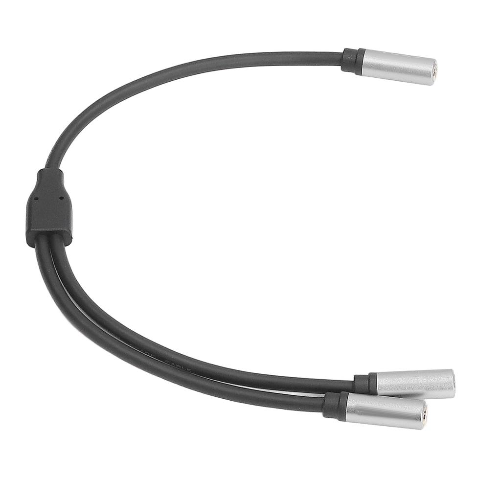 3.5mm Female to Female Adapter Cable Stereo HiFi Channel 1 to 2 Connector Cord for Headphones Phone