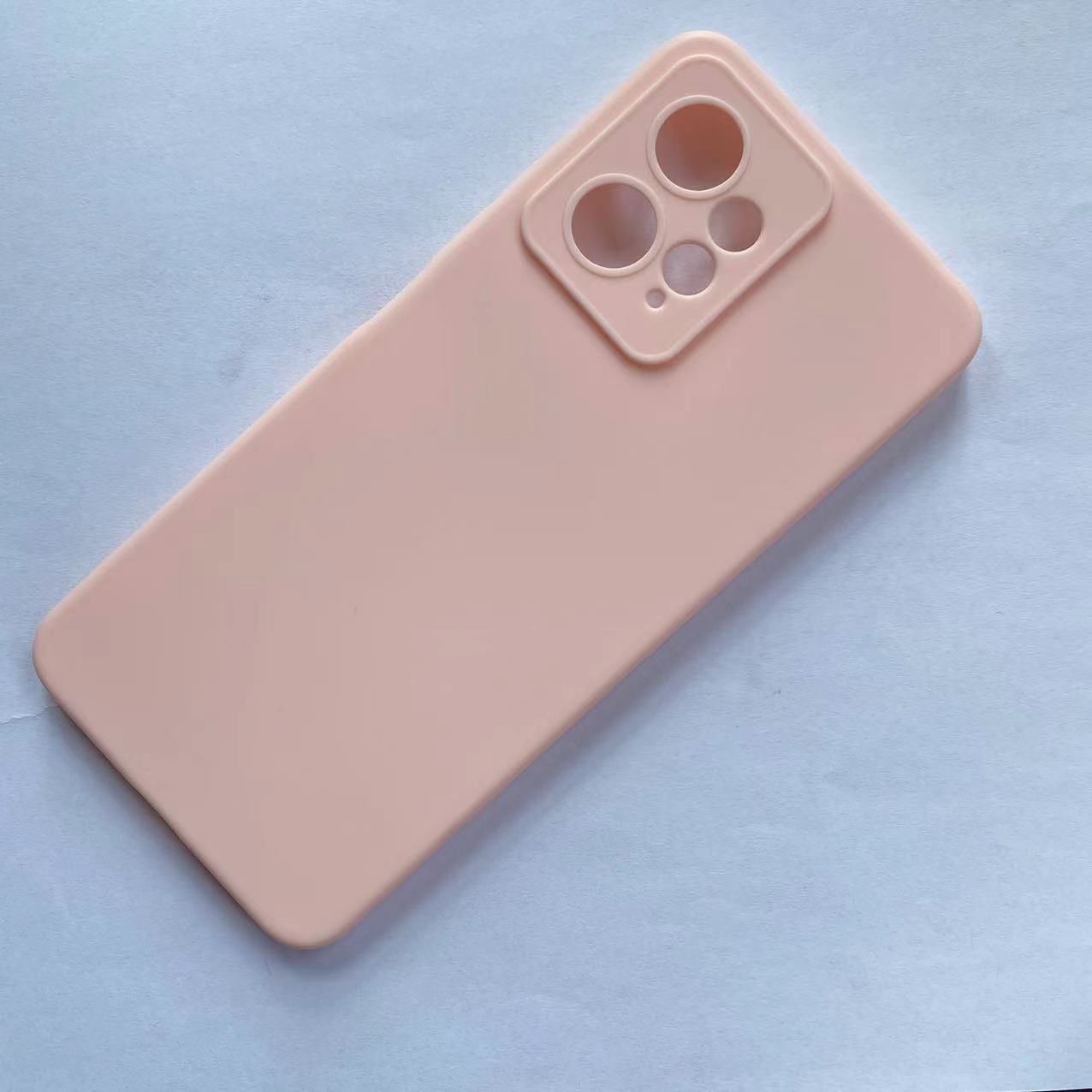 

Жидкий силиконовый чехол для телефона Xiaomi Redmi Note 12 4G Global Cover для Redmi Note12 4G Camera Protective Case Redmi Note 12 4G светло-розовый