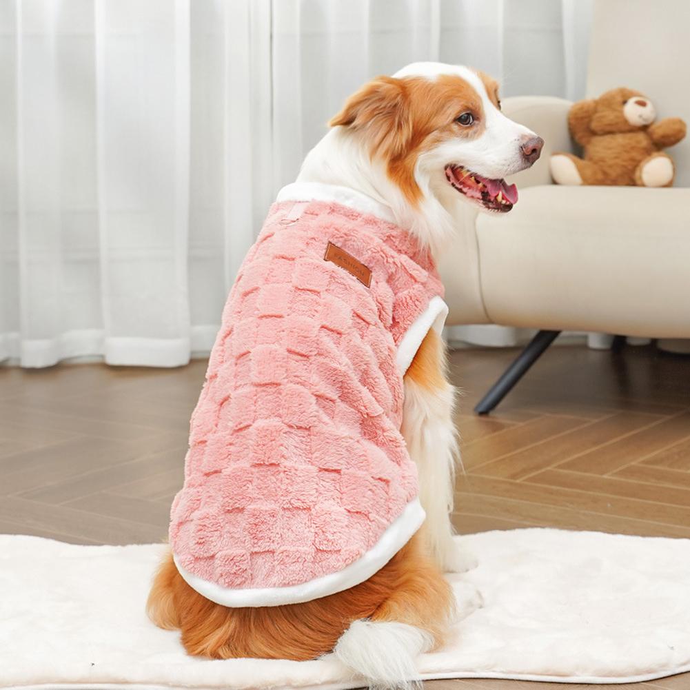 1.5-25kg Golden Retriever French Bulldog Clothes Pajamas Warm Fleece Winter Cat Coat Pet Clothes For Medium and Large Dogs