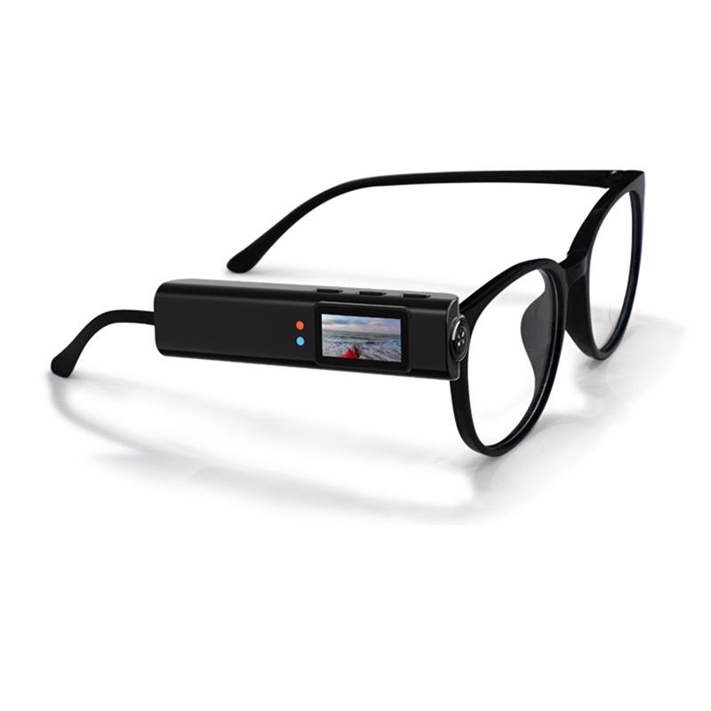 2.7K Mini FPV Eyeglasses Video Shooting Micro-camera HD WiFi Intelligent Headset Glasses Video&Sound Recording WiFi APP Control