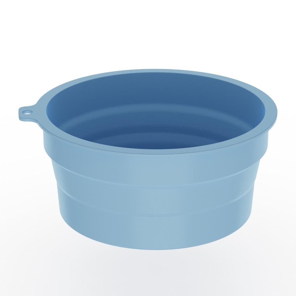 

Built-in Ice Tray Foldable Face Ice Bath Bowl Soft Cooling Washbasin for Skin Tightening синий