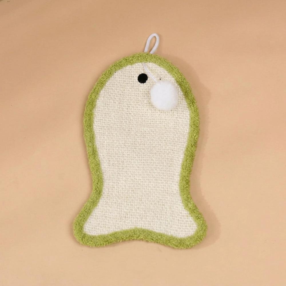 Wall-Mounted Fish Shape Cat Scratcher Pad Non-Shedding Scratching Board Cat Exercise зелёный
