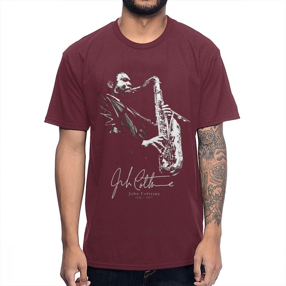 American Jazz Saxophonist And Composer Sax Music John Coltrane T Shirt 100 Cotton Graphic Cotton Tee Shirt S