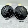 MPSGW1 2pcs 6C0 853 600 For VW Polo 2014-2018 Car Logo Emblem Hood Front And Rear Tail Mark Rear Badge Modification Accessories