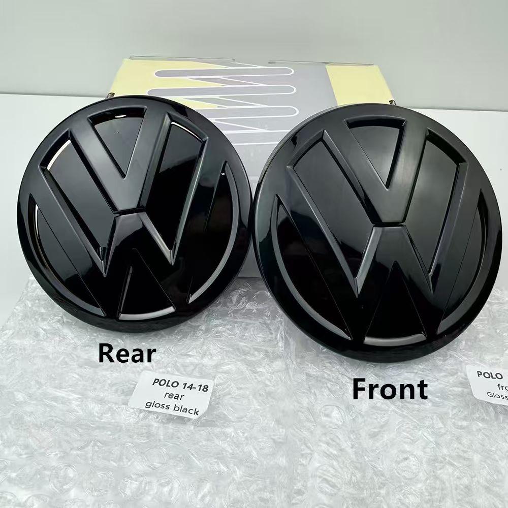 MPSGW1 2pcs 6C0 853 600 For VW Polo 2014-2018 Car Logo Emblem Hood Front And Rear Tail Mark Rear Badge Modification Accessories