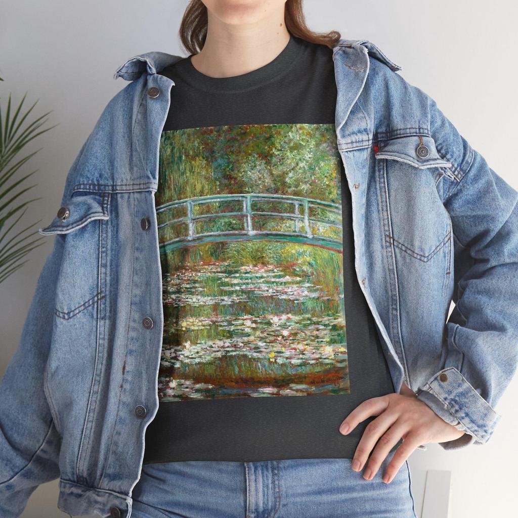 Monet Water Lilies Art Shirt and kids tshirt, Vintage Art Print Fashion