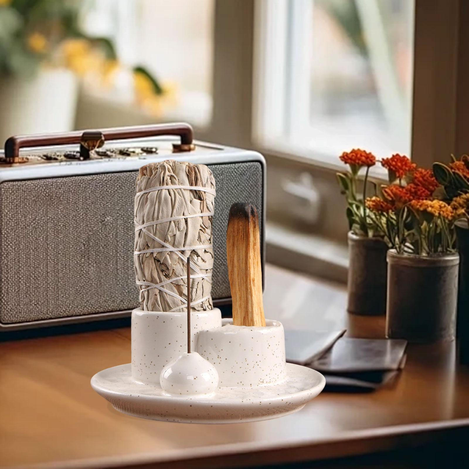 

Bring The Stick with Incense Burner for Decoration of Living Room білий