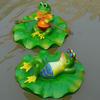 Resin Floating Frog Turtle Fish Pond Flowing Water Fountain Water Surface Lotus Flower Decoration Resin Crafts Floating Crafts