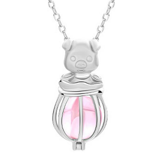 Women's S925 Silver Aromatherapy Magic Box Necklace - Christmas Gift Hollow Pendant