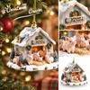 Christmas Acrylic Hanging Ornament with Farm Animals and Design, Holiday Decoration, 21