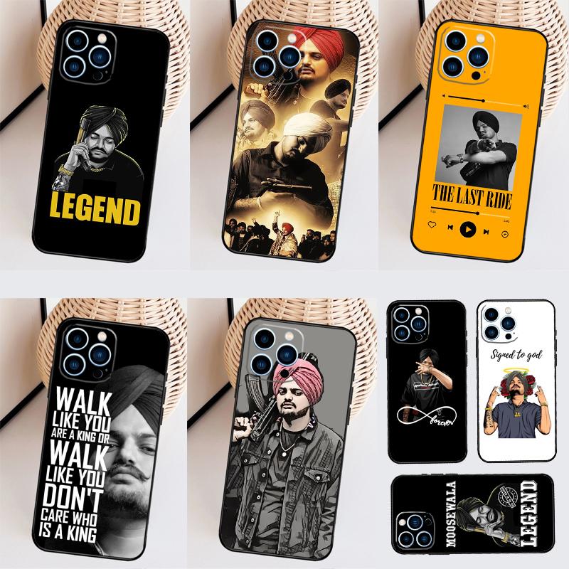 Sidhu Moose Wala Funda For iPhone 16 15 Pro 14 Pro Max Plus 11 13 12 Mini X XS XR Phone Case