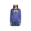 Graphic Print Pullover Crew Neck Long Sleeve T-Shirt Men Tops Purple DO5073-510