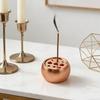 Pure Copper Incense Cone Holder Multi Stick Support Fragrance Diffuser for Office Desk Ornament and Decor