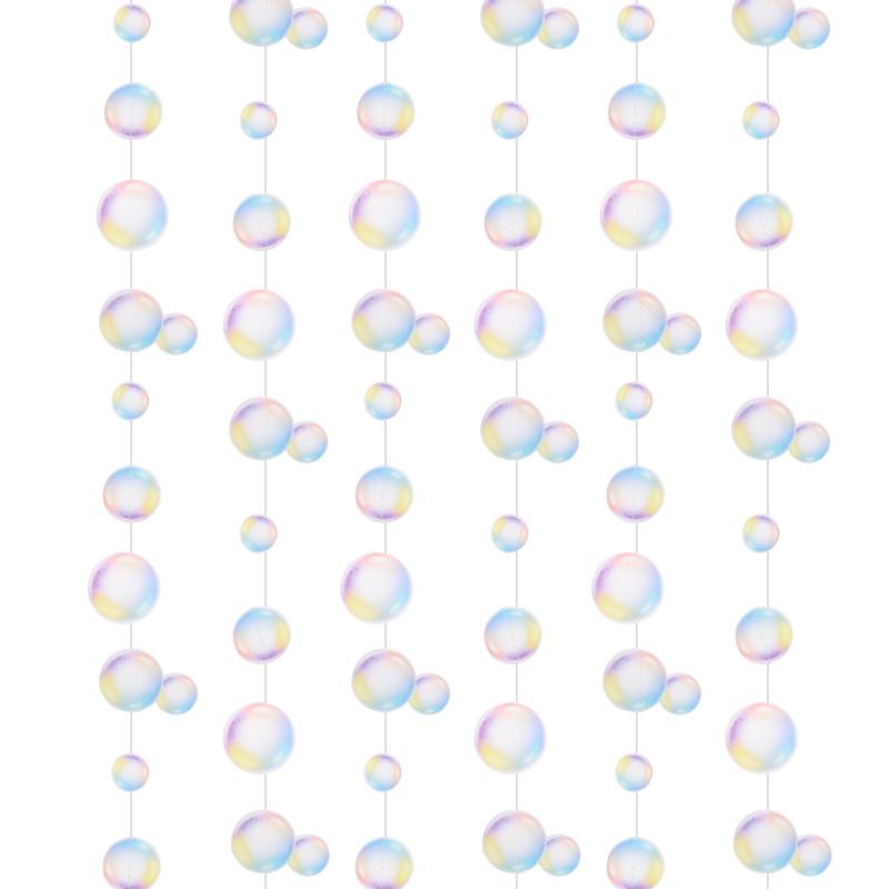 3M Bubbelgirlanger Barn Sjöjungfru Födelsedagsfest Dekoration Hängande Band Under Havet Havsfest Tillbehör Babyshower Bröllop