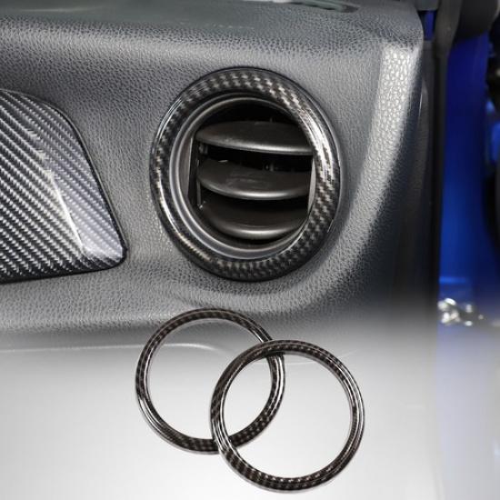 ABS Carbon Fiber Inner Side Air Vent Outlet Frame Trim For Toyota 86/Subaru BRZ