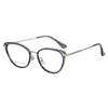 Cat Eye Anti Blue Light Flat Lenses Glasses Light Sensitive  Fashionable Eyeglass