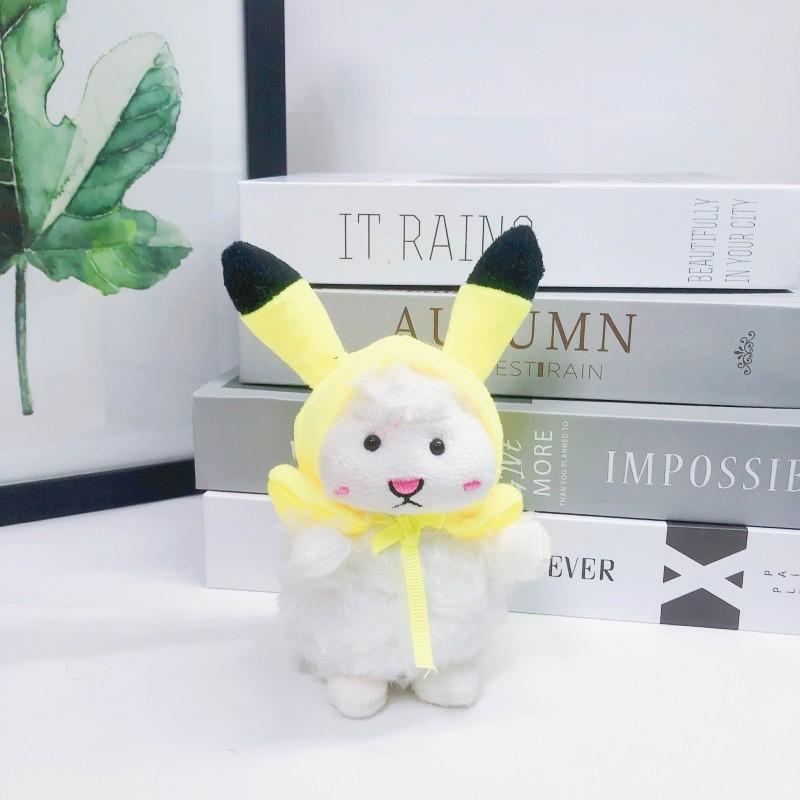 Sheep Whimsical Plush Keychain Adorable Lamb Bag Charm Soft Toy In Vibrant Shades