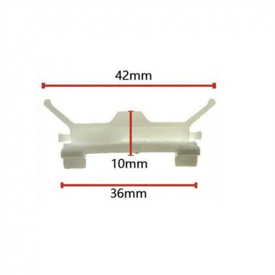 10Pcs Car Roof Drip Rail Weatherstrip Molding Clips for Hyundai Elantra White