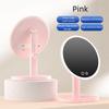 Removable Makeup Mirror with LED Light Tricolor Light Portable Cosmetic Mirror  Beauty