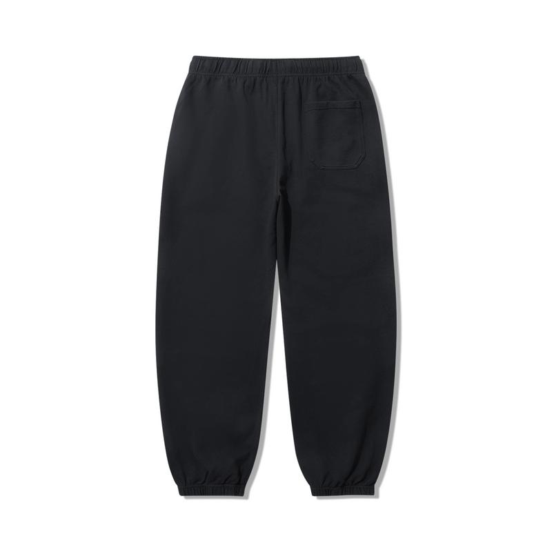 Li Ning Vital Series Solid Color Mid Waist Comfortable Breathable Versatile Jogger Knit Sports Pants Men Bottoms Black AKLUA33-1