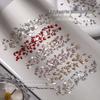Kaxiewei Mi Mi Iridescent Flat-Back and Round Rhinestones for Nail Art Decoration