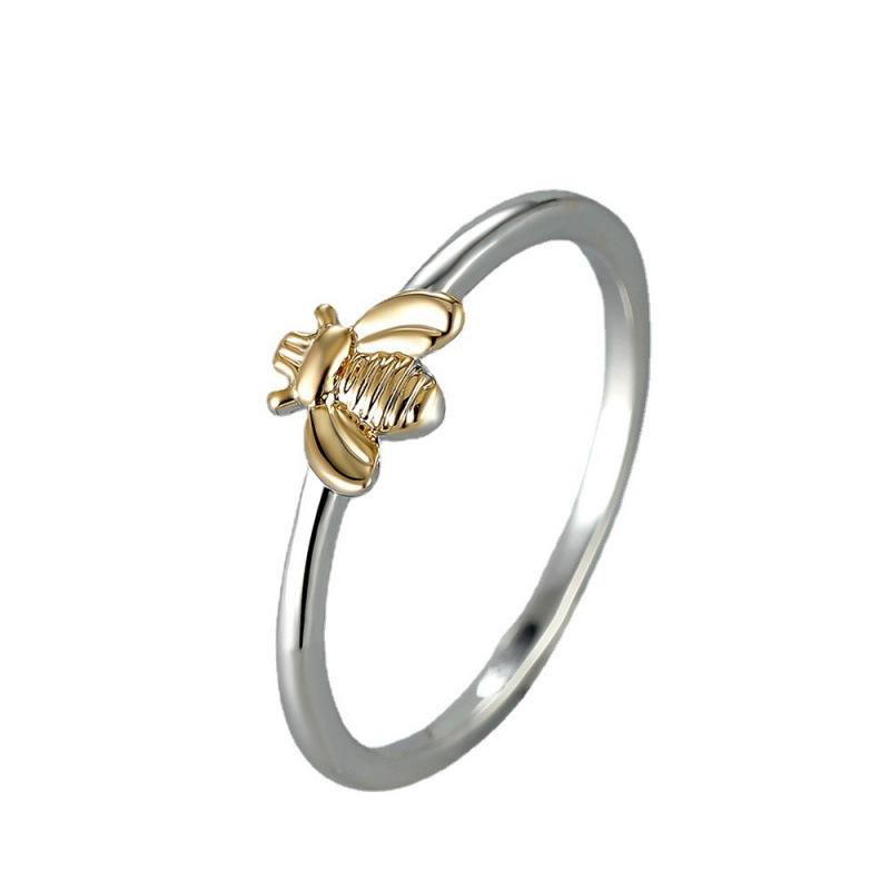 Popular little bee ring retro exquisite temperament small animal ring simple jewelry