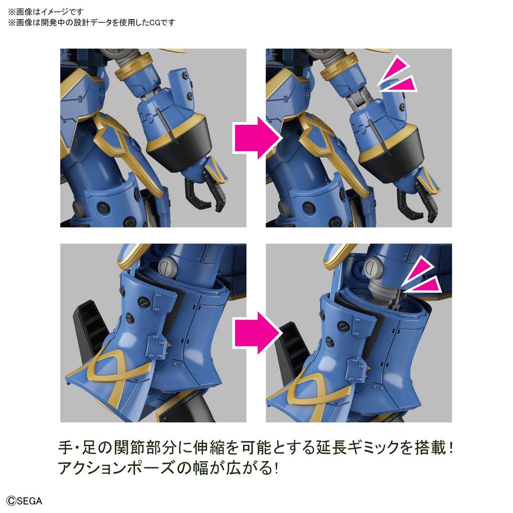 HG Sakura Wars Spirit Fighter Mugen Palma skala plastmodell (Anastasia Maskin) 1/24 färgkodad
