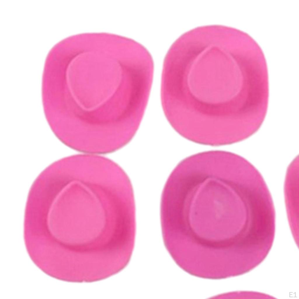 10 Pieces Doll Hat, Mini Hat for Dollhouse, Western Cowboy Hats Dressing Up Dolls