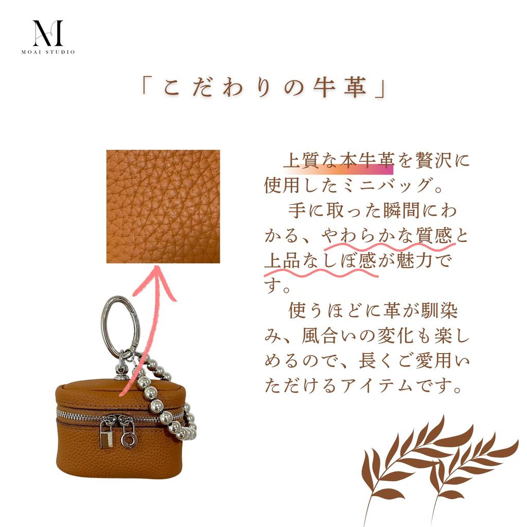 Leather Coin Purse with Carabiner Cute and Stylish Coin Bag Small Item Compact Earphone Pouch Perfect Gift for Adults [MOAI STUDIO] Women's - Case,