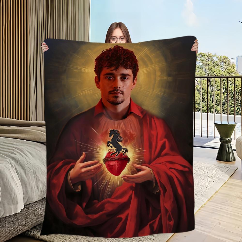 Charles Leclerc God Art Blanket Soft And Comfortable Nap Blanket Suitable For Room Office Bedroom Warm Birthday Home Kid Gift
