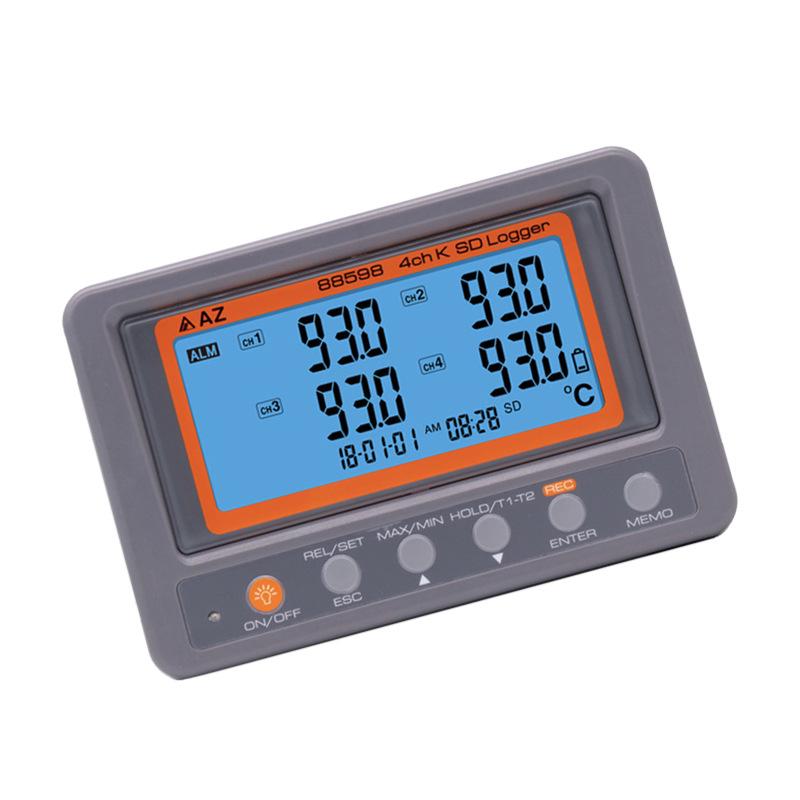 Hengxin AZ88598K High-Precision 4-Channel K-Type Thermocouple Temperature Recorder