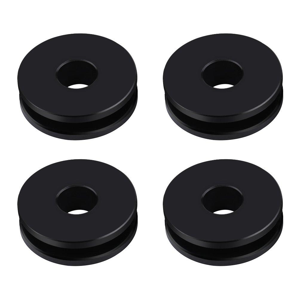 Qiilu Removable Windshield Bushing Grommets for Harley Road King Heritage Softail Set of 4