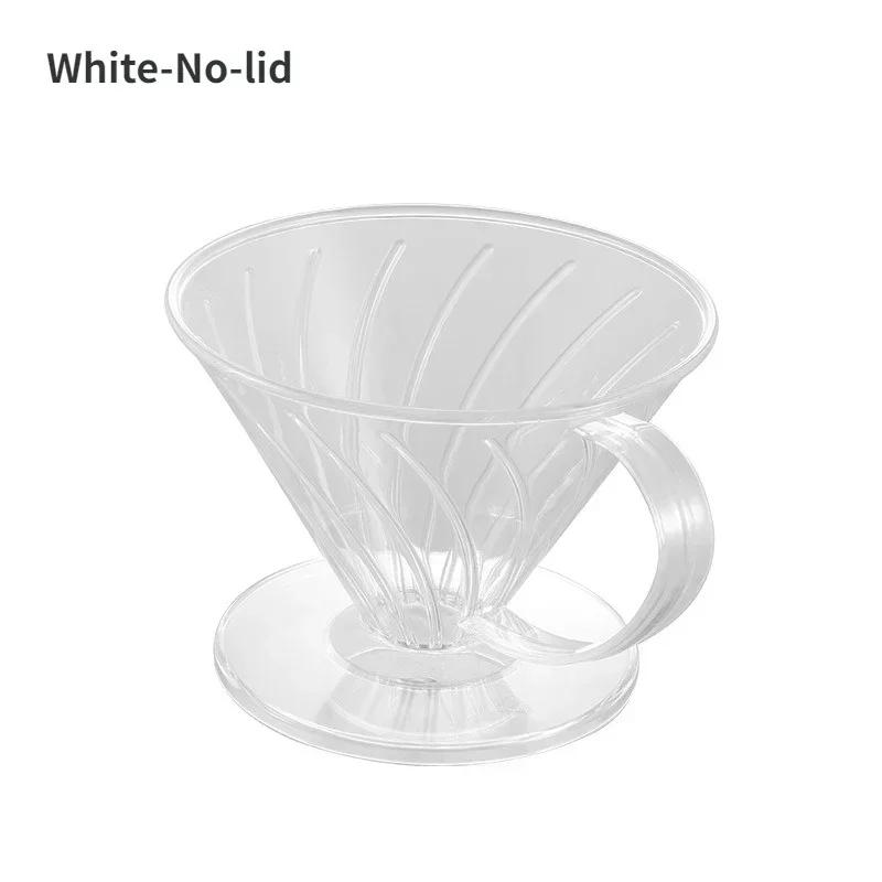 Plastic Hand Brewed Coffee Filter Cup Reusable Espresso Coffee Dripper Funnel Barista Brewing Tool Funnel Filters Coffeeware