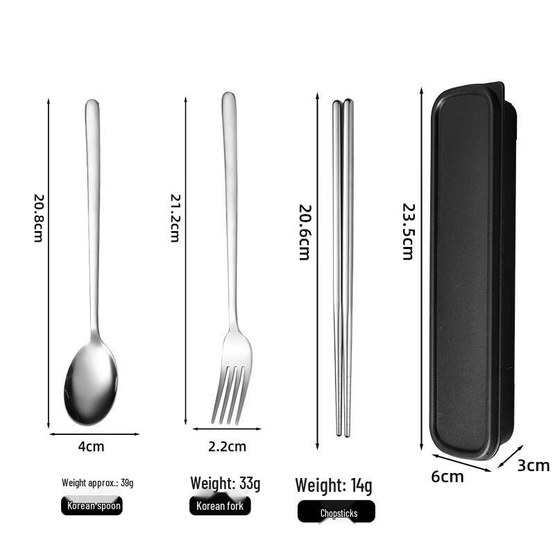 Abay Portable 304 Stainless Steel Cutlery Set