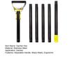 Double-Ended Garden Hoe & Weeder Heavy Duty Scuffle Hoe for Soil Loosening & Weed Removal 30-72 Inch Height Adjustable Long Handle Garden Tool for