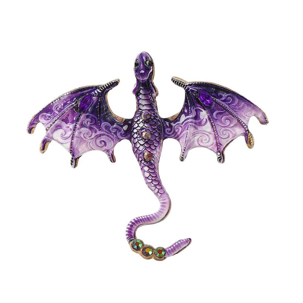 Fantasy Dragon Crystal Wing Dragon Pin Zinc Zinc Zinc Alloy Luxury Suit Lapel Pin  for Men and Women