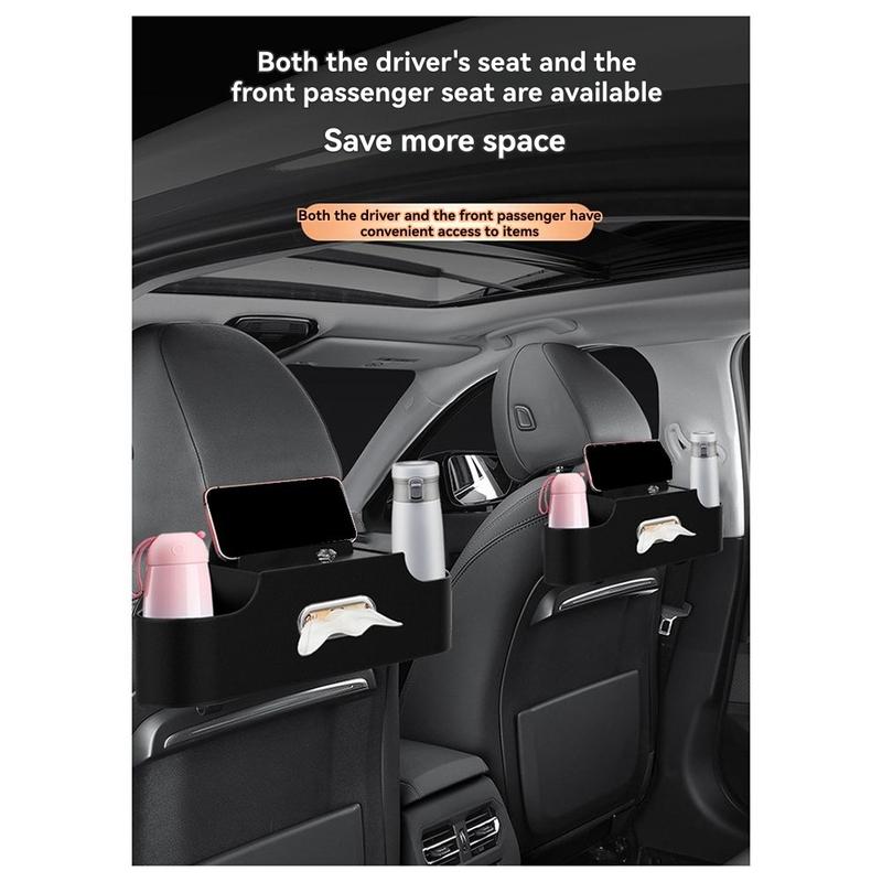 ABLZ-Car Universal Cup Holder Storage Box Multifunctional Seat Back High-Capacity Storage Rack Car Interior Accessories
