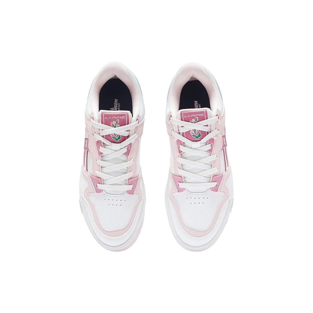 Li Ning ACE V2 Low top Skateboard Shoes Women's Pink White AGCS156-3
