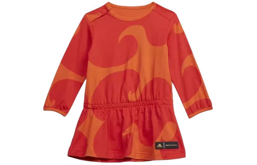 

Adidas x MARIMEKKO Children s Dress Bright Pink/Preppy Orange Yellow Infant And Toddler HM4451 104
