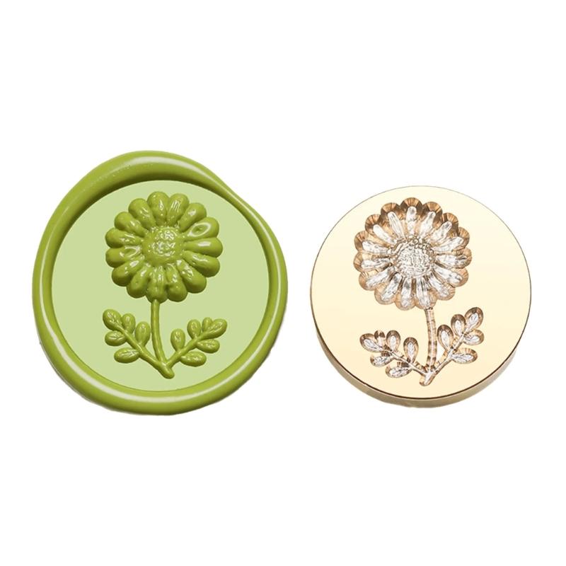 Stamp Head Gift Envelope Invitations Greeting Card Decorations Brass Sealing Emboss Waxes Seal Stamp Head Removable