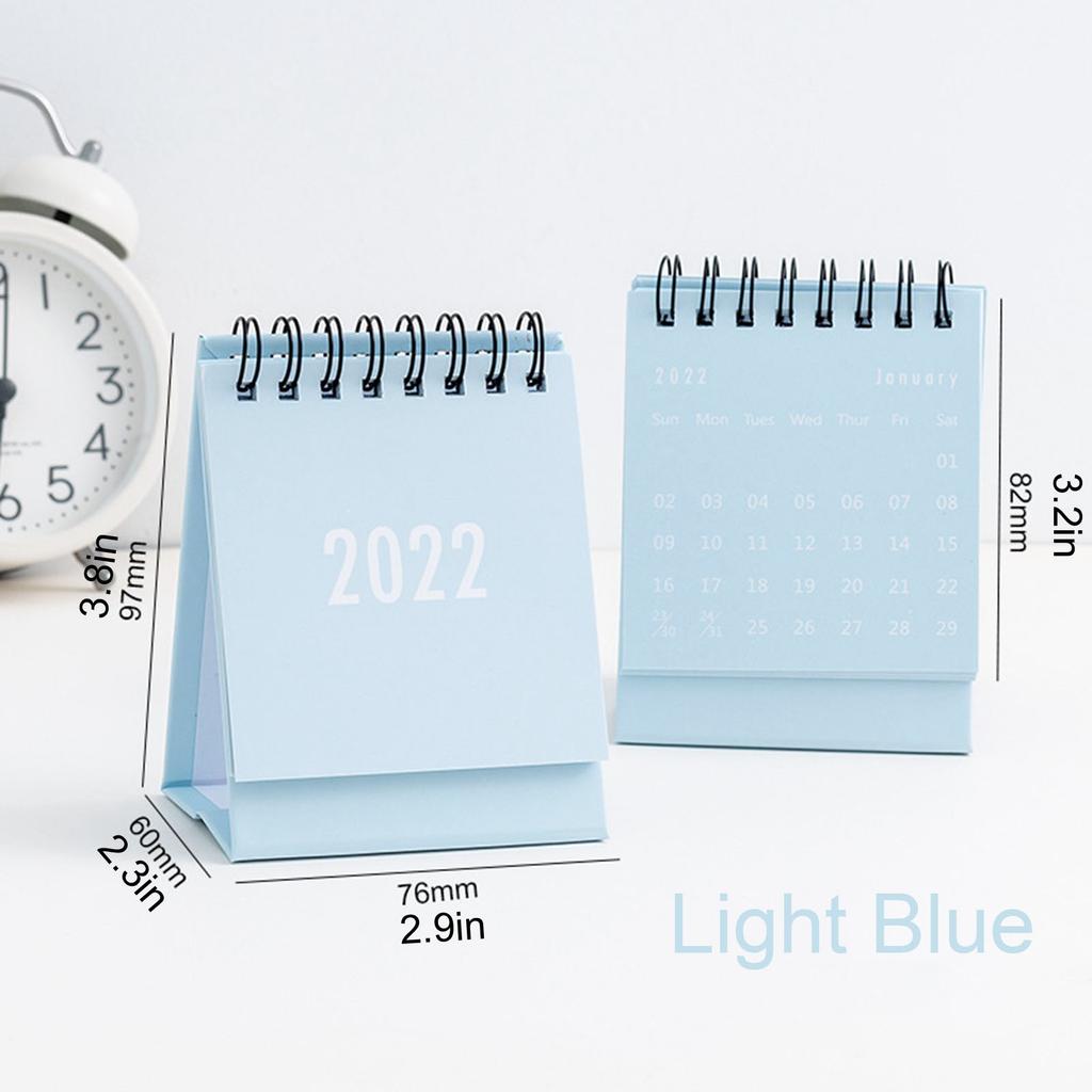 2022 Desk Calendar Desktop Standing Flip Monthly Calendar For School Home Schedule Planner