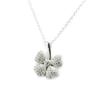 Altesse [L6091] - Collier Argent 'Trèfle' blanc