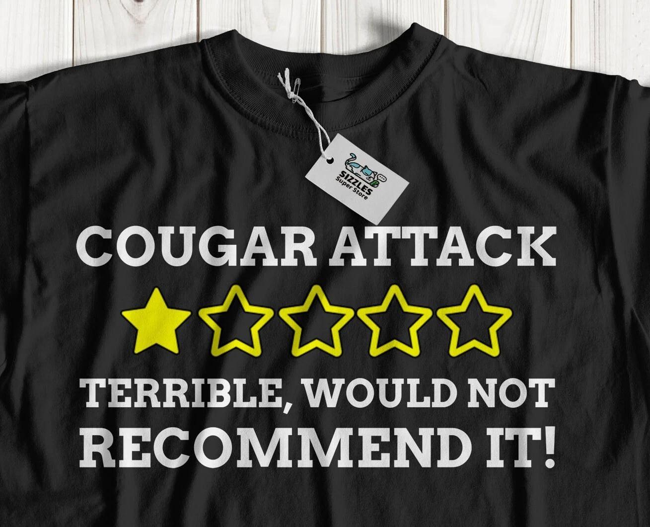 Unisex Funny Cougar T-Shirt Joke Hiking And Exploring L