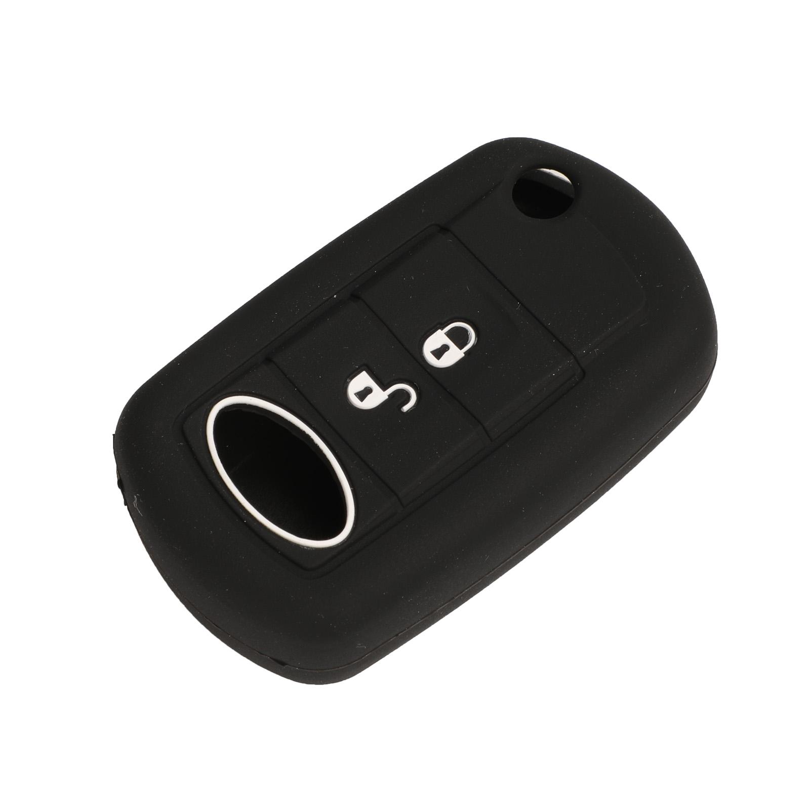 

Силиконовый чехол jingyuqin, складной откидной чехол для дистанционного ключа, 3 кнопки для LAND ROVER Range Rover Sport LR3 Discovery чёрный