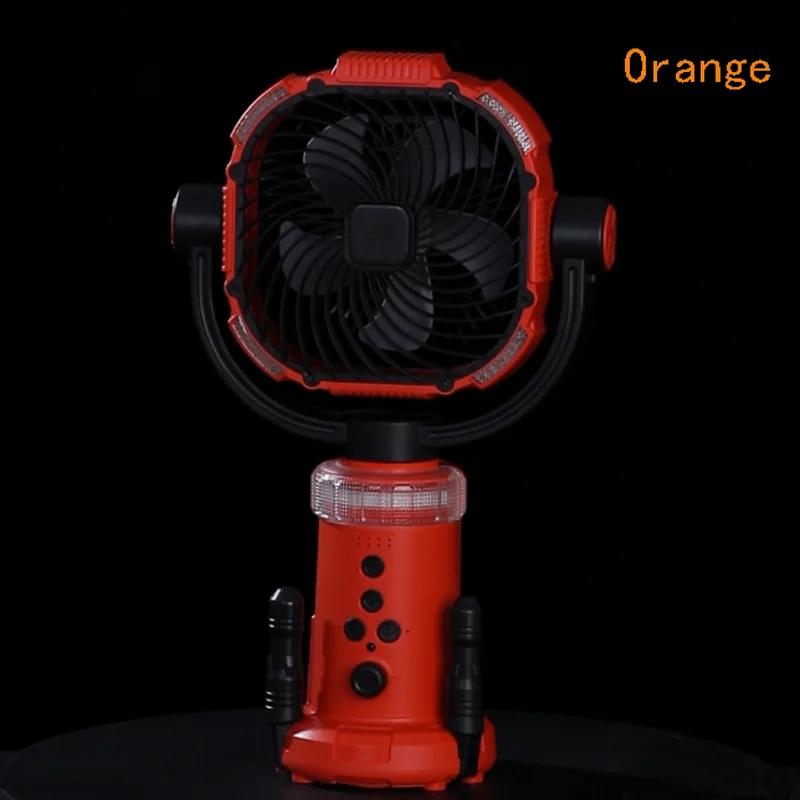 20000mAh Camping Fan Rechargeable Desktop Portable Circulator Wireless Ceiling Electric Fan with Power Bank LED Lighting