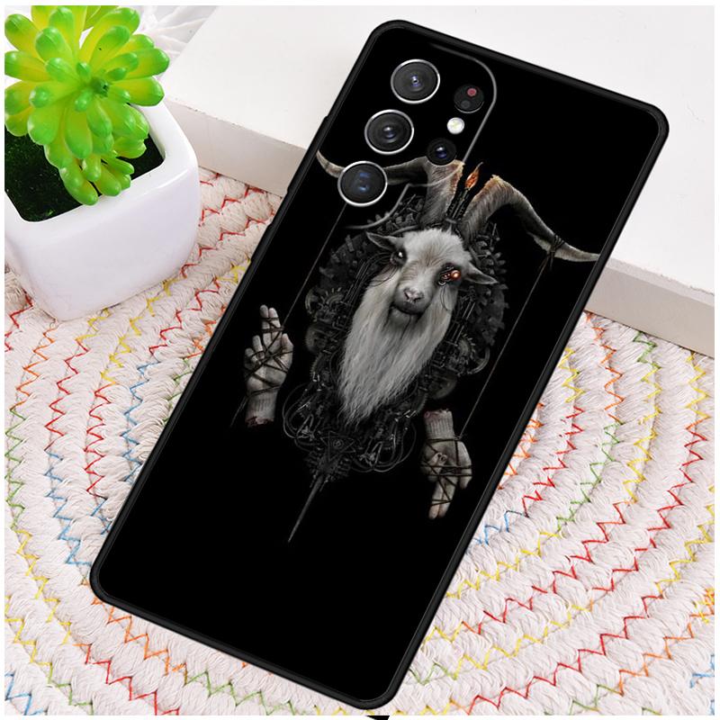 Baphomet Gothic Satan Phone Case for Samsung Galaxy note 10 pro S26 Ultra S23 S24 FE S25 S21 S22 PLUS shockproof Cove